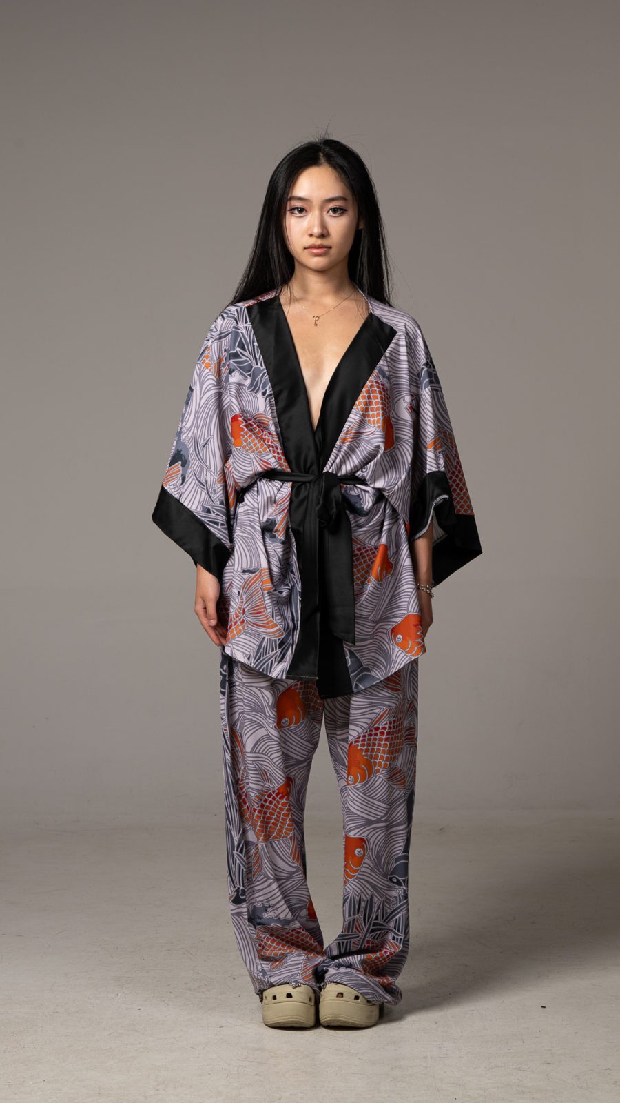Fish Koi Kimono Woman Set
