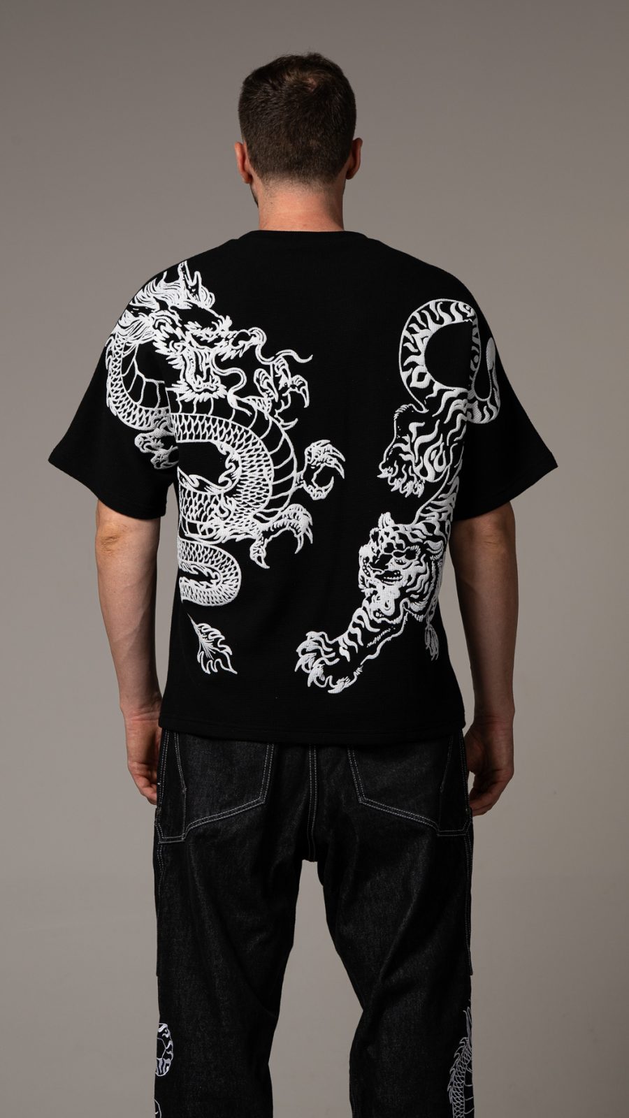Mythical Waffle Black T-shirt
