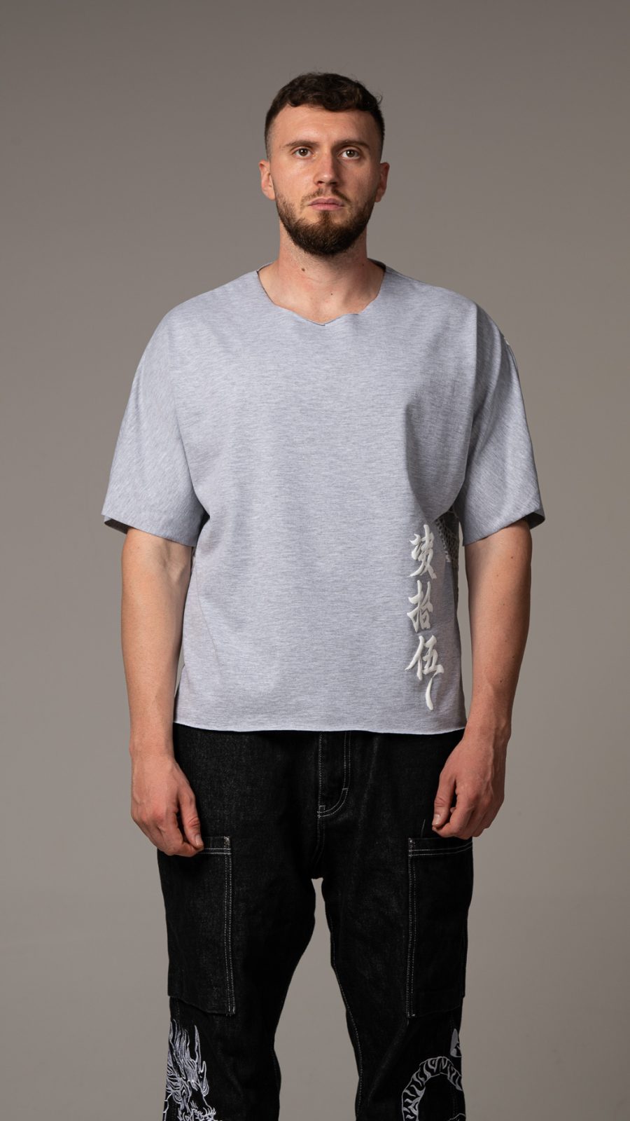 Mythical Melange Grey T-shirt