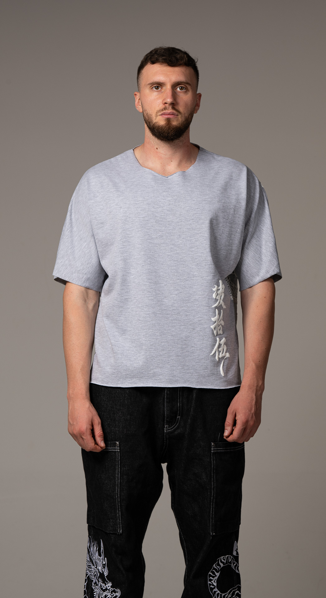 Mythical Melange Grey T-shirt