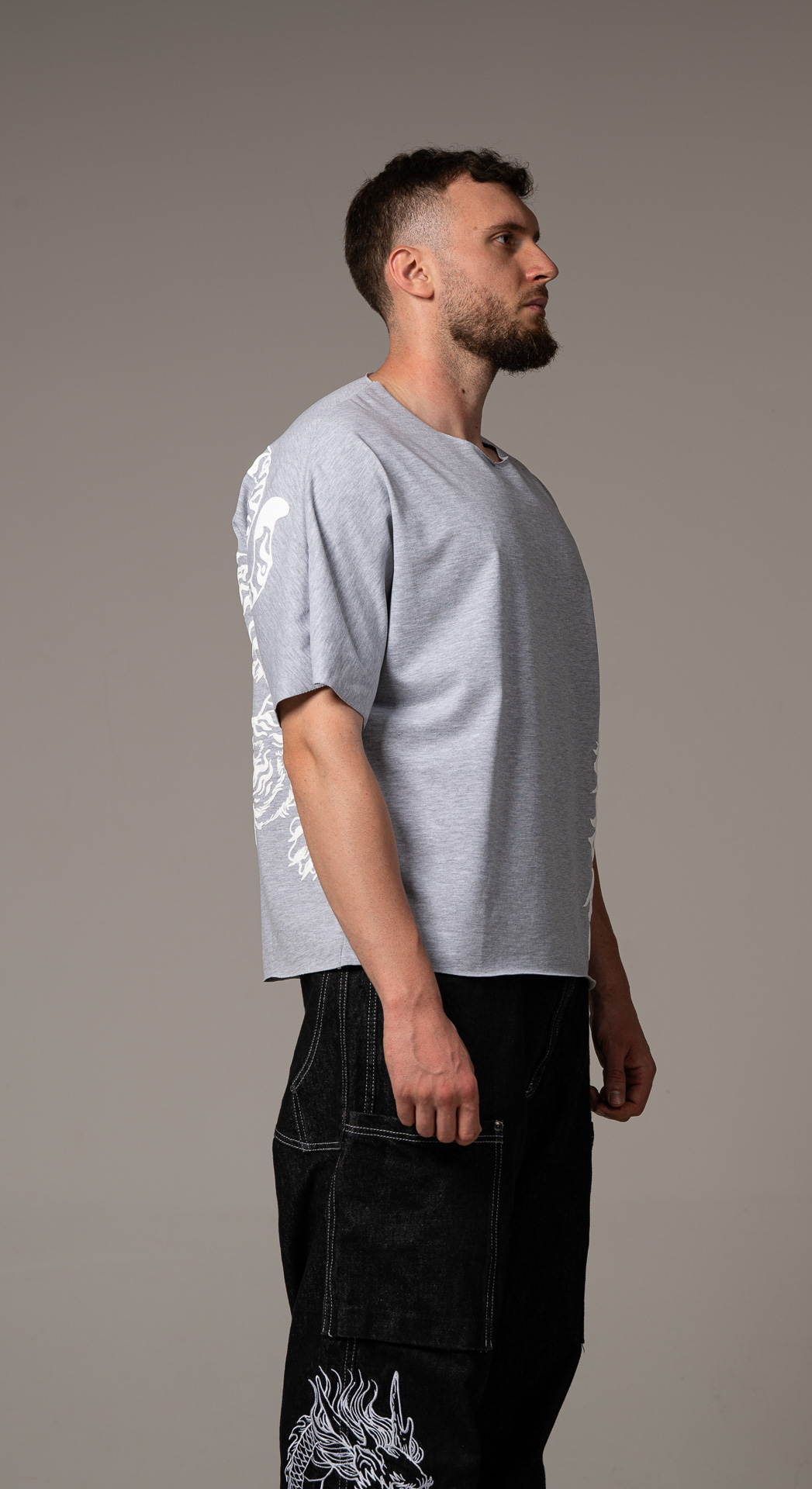 Mythical Melange Grey T-shirt