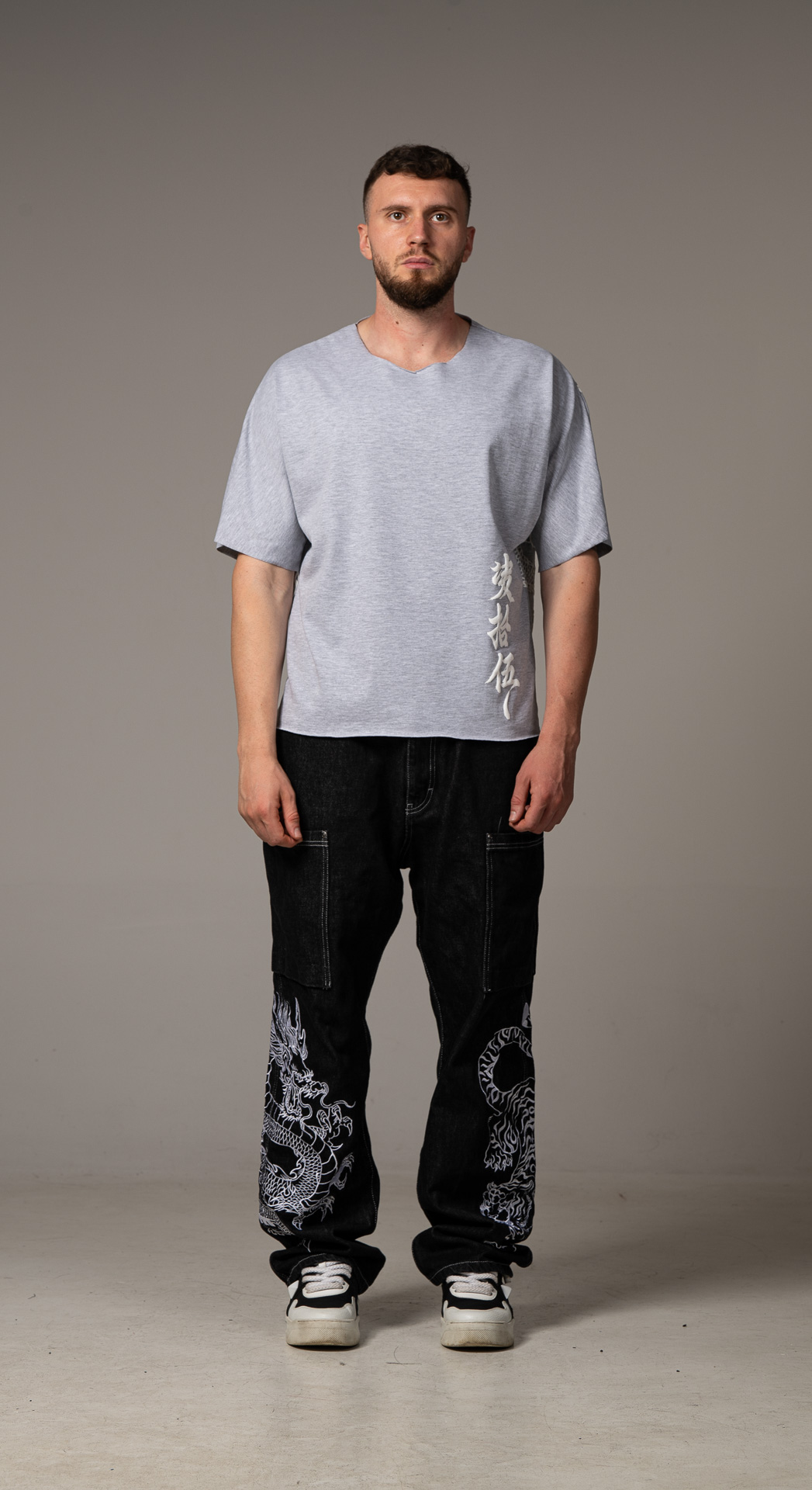Mythical Melange Grey T-shirt